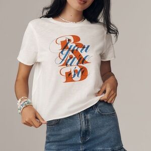 Anthropologie Michelle Webster Maeve Boxy Graphic Tee